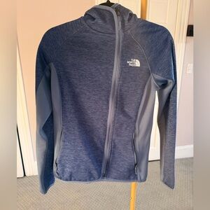 The North Face Women’s Fleece Lined Full Zip Hoodie Jacket Blue Size Small